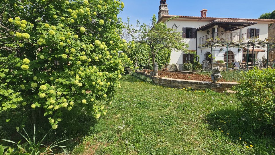 Kamena kuća s velikim dvorištem kod Buja u  Istri